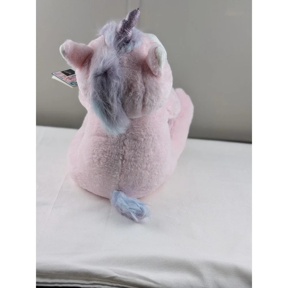 Your Zone Pink Unicorn Huggable Plush and Throw Set Glow In The Dark 50x60